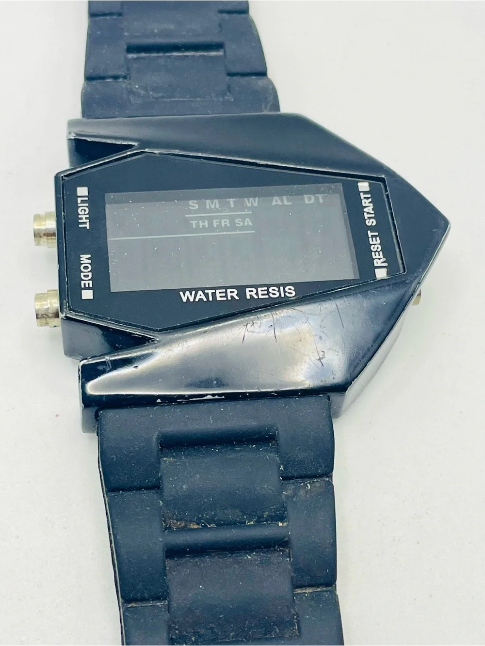 Men’s Sports Military Digital Watch - Black Silicon Band